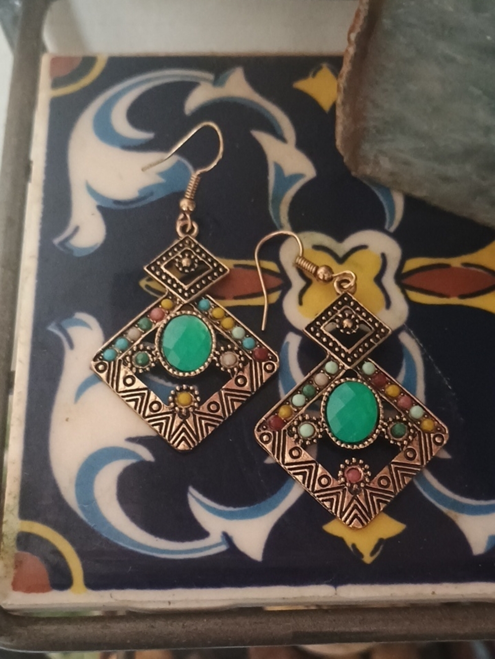 Geometric Dangle Earrings
